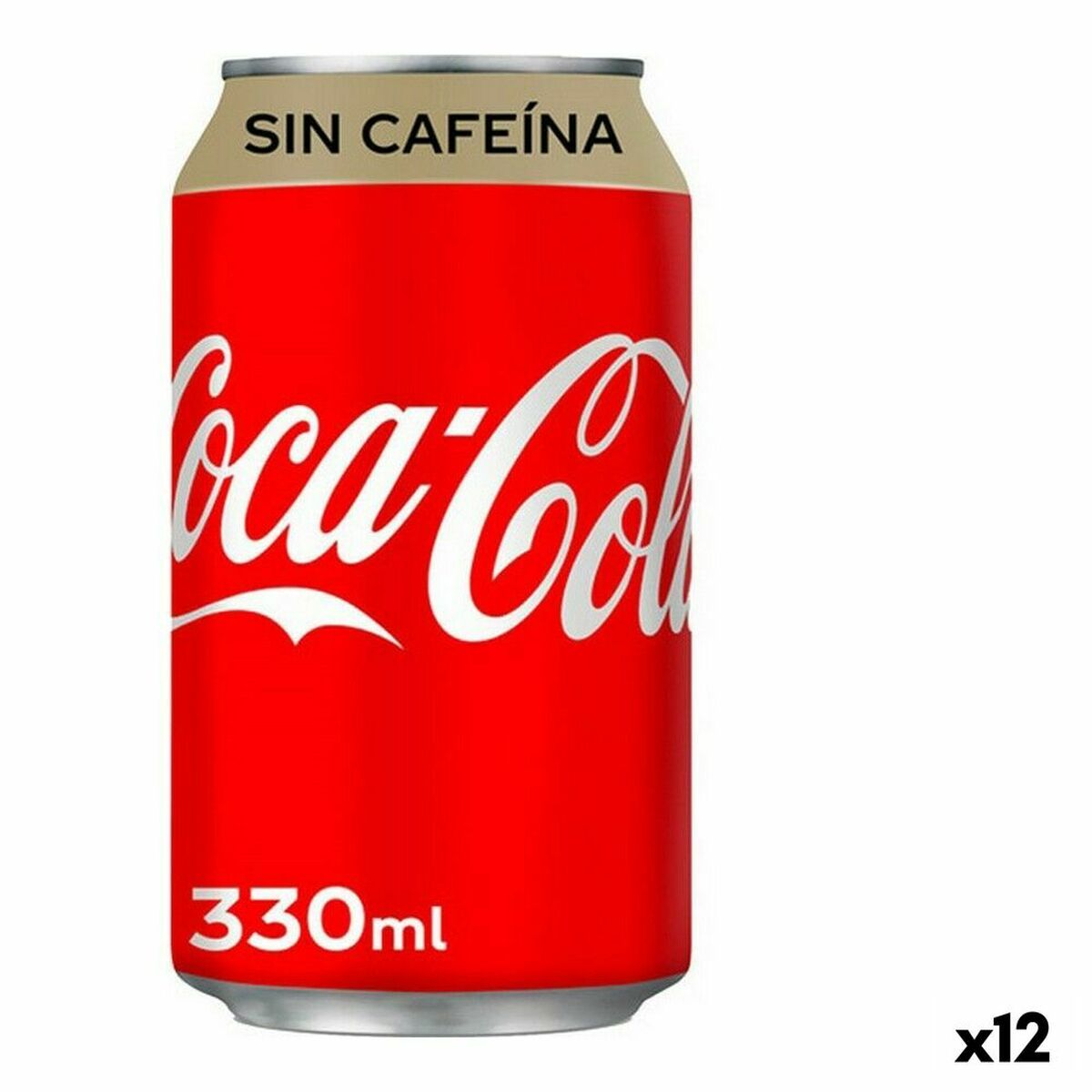 Uppfriskande Dryck Coca-Cola 33 cl Koffeinfritt (Pack 12 uds) - 3