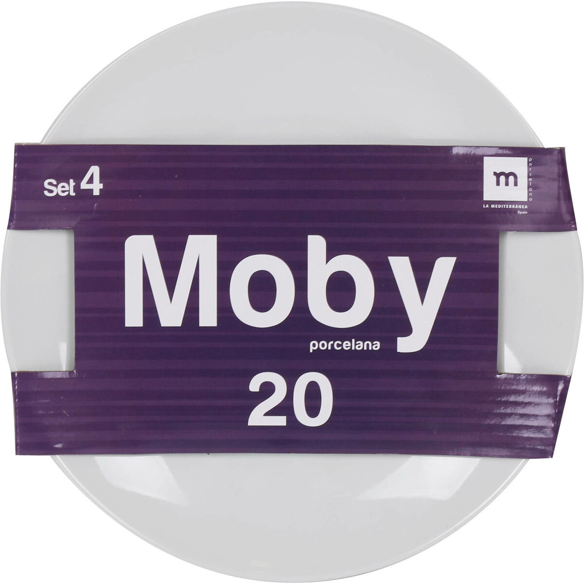 Desserttallrik La Mediterránea Moby Porslin Ø 20,3 cm (4 antal) - 4