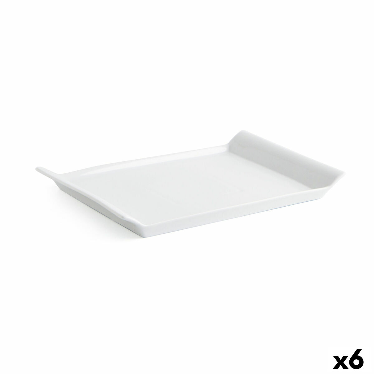 Snacksbricka Quid Gastro Fresh 26 x 18 cm Keramik Vit (6 antal)
