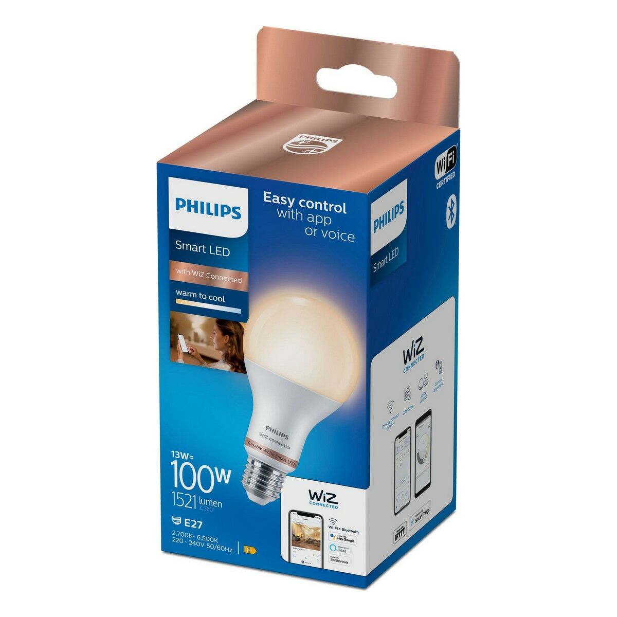 LED-lampa Philips Wiz A67 smart E27 13 W 1521 Lm (6500 K) - 2