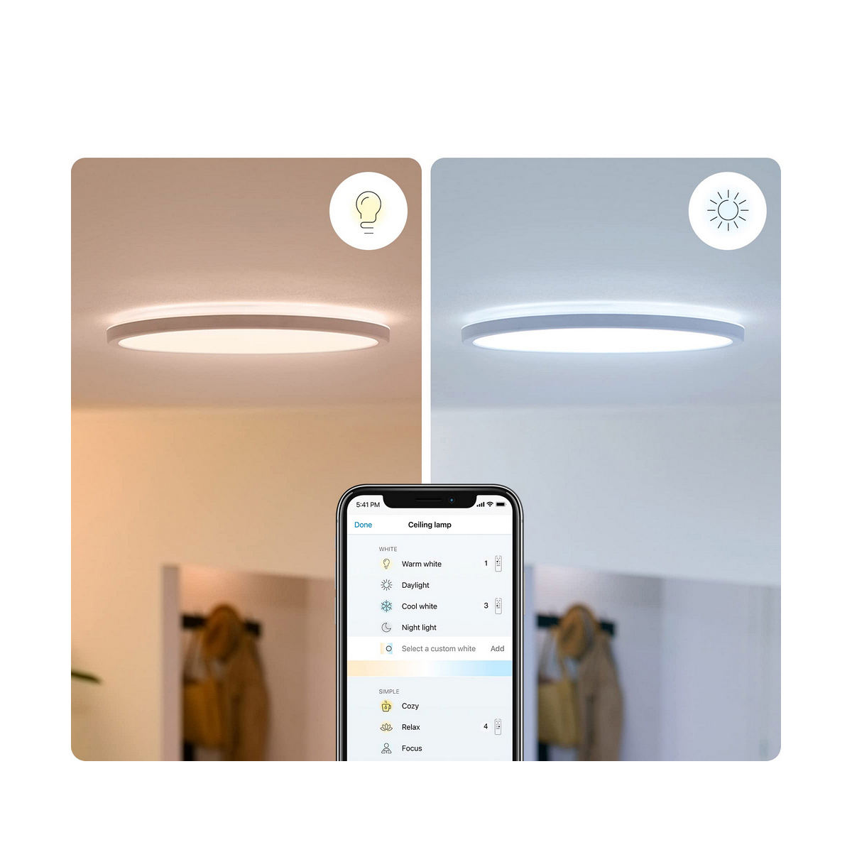 Taklampa Philips Wiz 14W Undertak 1300 lm 14 W - 4