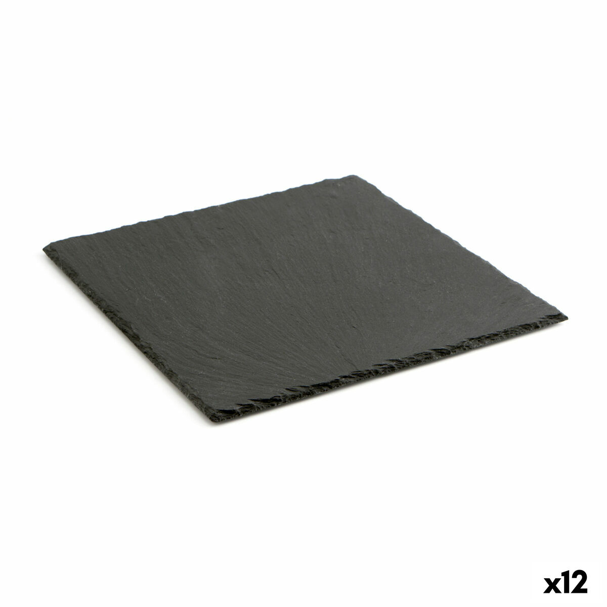Keramikbricka med rittavla-effekt Quid Gastro Fun Svart (25 x 25 cm) (12 antal)