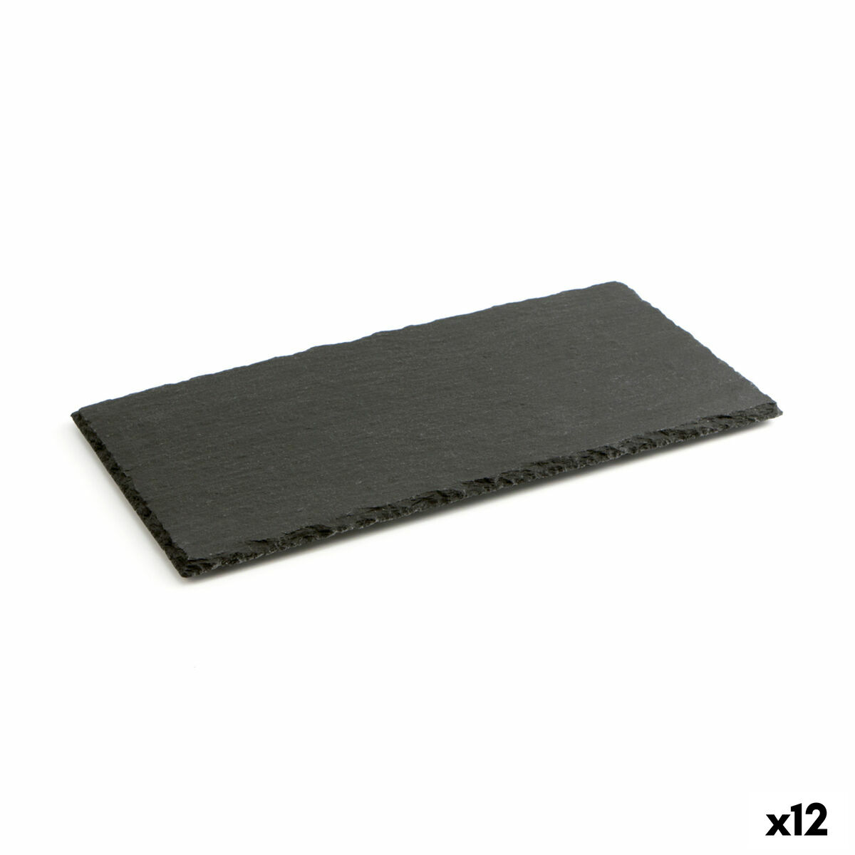 Keramikbricka med rittavla-effekt Quid Gastro Fun Svart (32 x 17 cm) (12 antal)