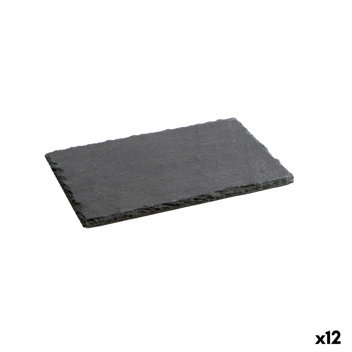 Keramikbricka med rittavla-effekt Quid Gastro Fun Svart (22 x 14 cm) (12 antal)