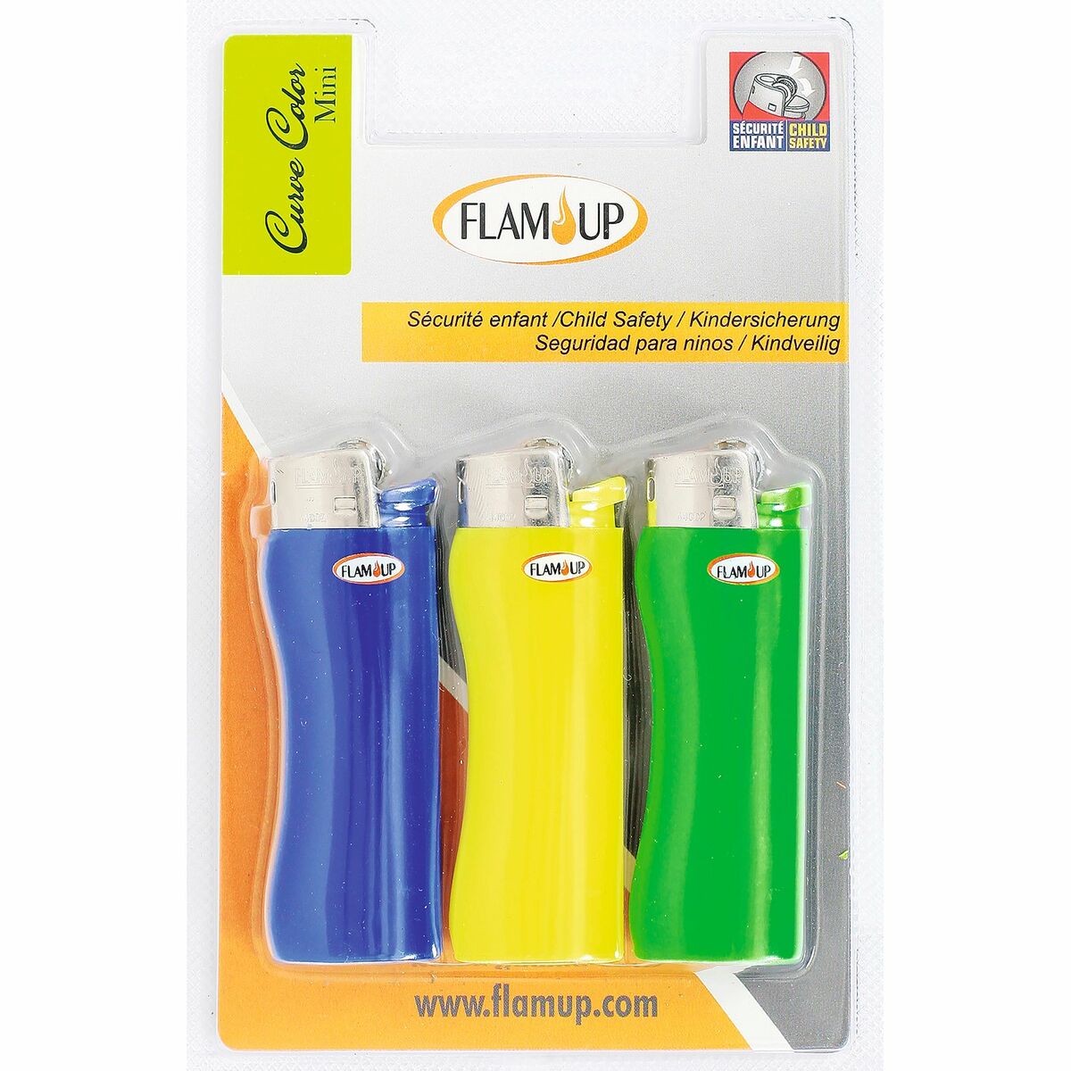 Ljusare Flam Up Curve Multicolour 3 antal
