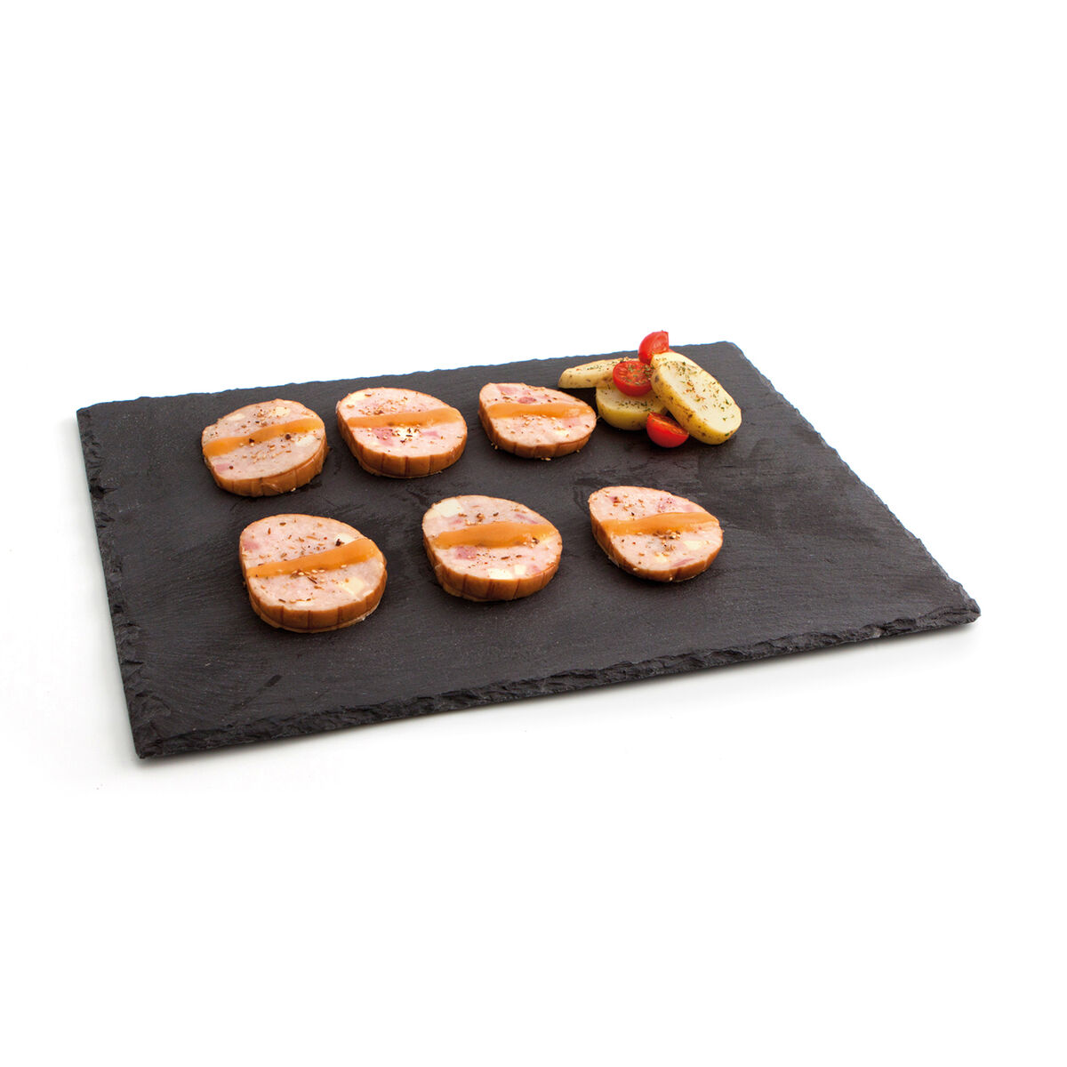 Keramikbricka med rittavla-effekt Quid Gastro Fresh Svart (40 x 30 cm) (12 antal) - 2