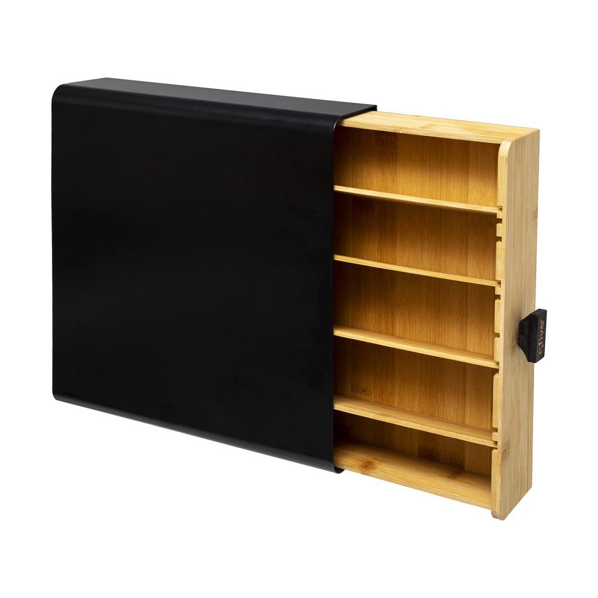 Kapselhållare 5five Noir Kitchen 33 x 31 x 7,5 cm Svart Metall - 4