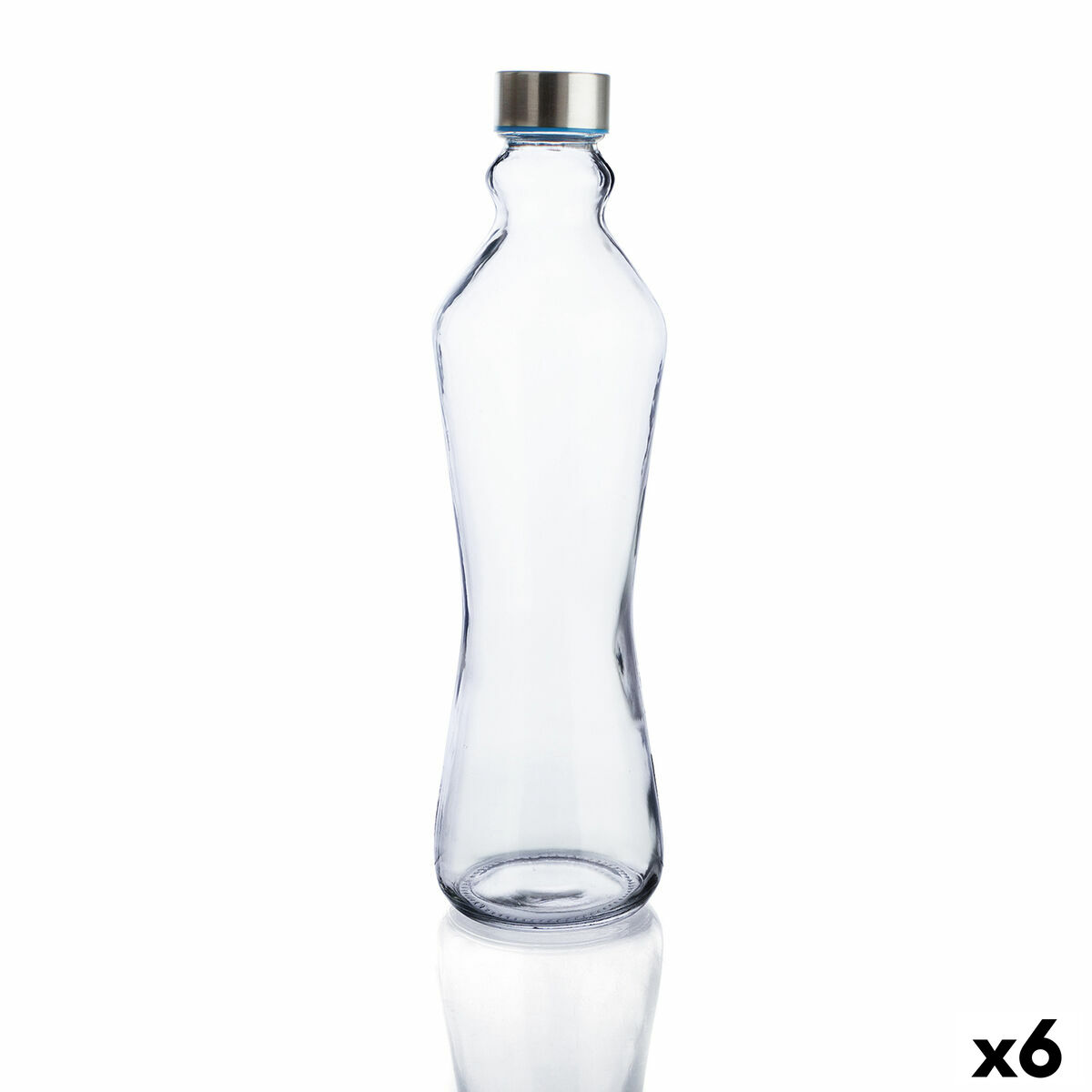 Flaska Quid Habitat Transparent Glas (1 L) (6 antal)