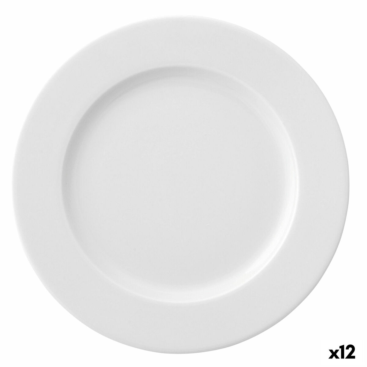 Platt skål Ariane Prime Vit Keramik Ø 17 cm (12 antal)