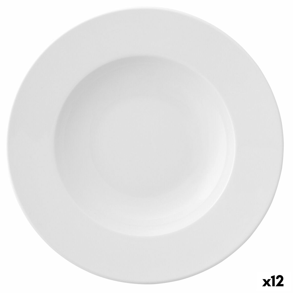 Djup tallrik Ariane Prime Keramik Vit (23 cm) (12 antal)