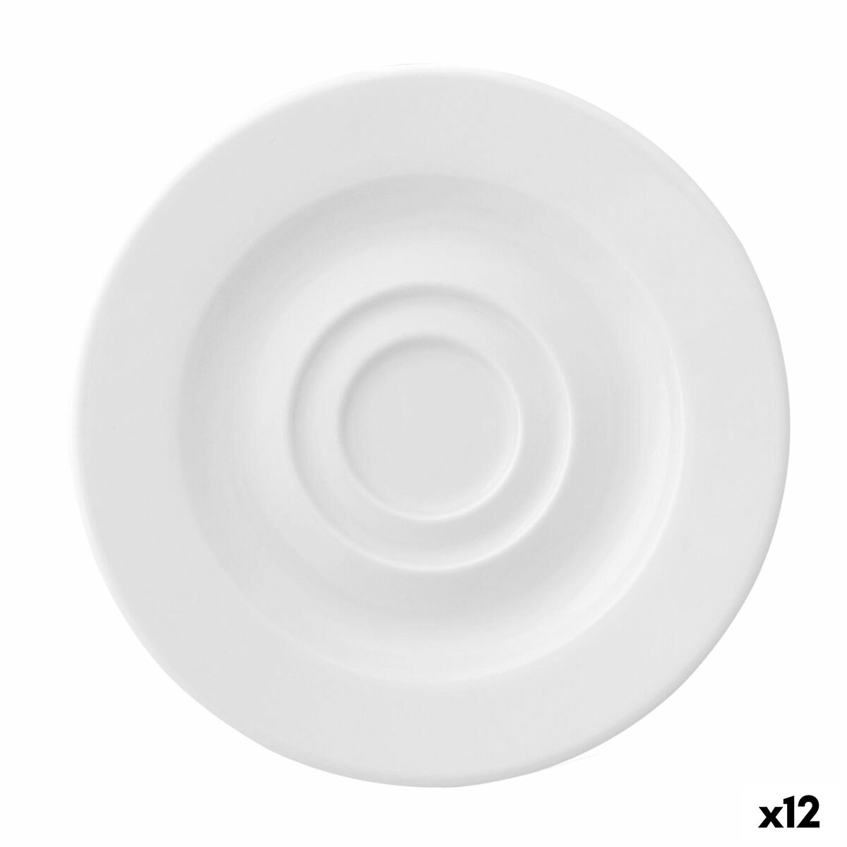 Tallrik Ariane Prime Espresso Keramik Vit 13 cm (12 antal)