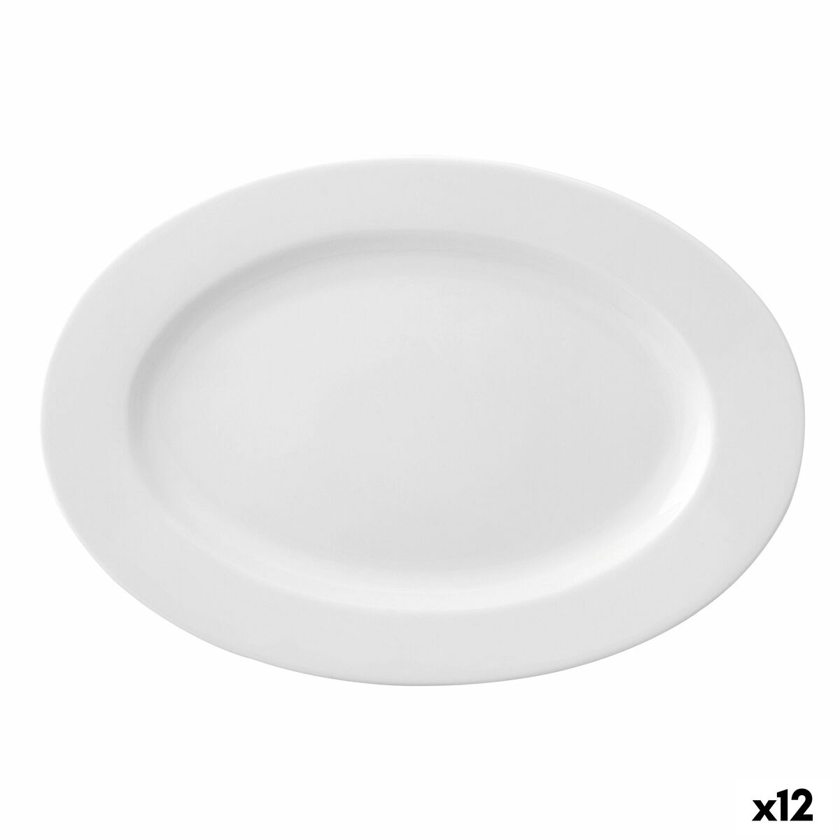 Lapostányér Ariane Prime Avlång Keramik Vit (22 x 20 cm) (12 antal)