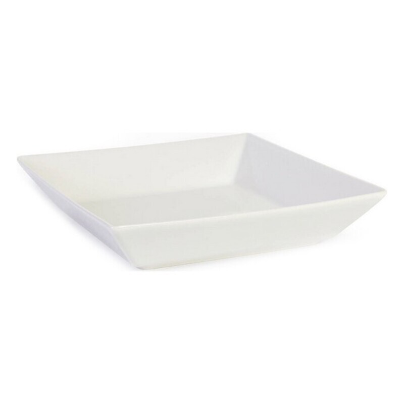 Salladsskål La Mediterránea Elite Keramik Vit (21 x 21 x 4,5 cm) (21 x 21 x 4,5 cm)