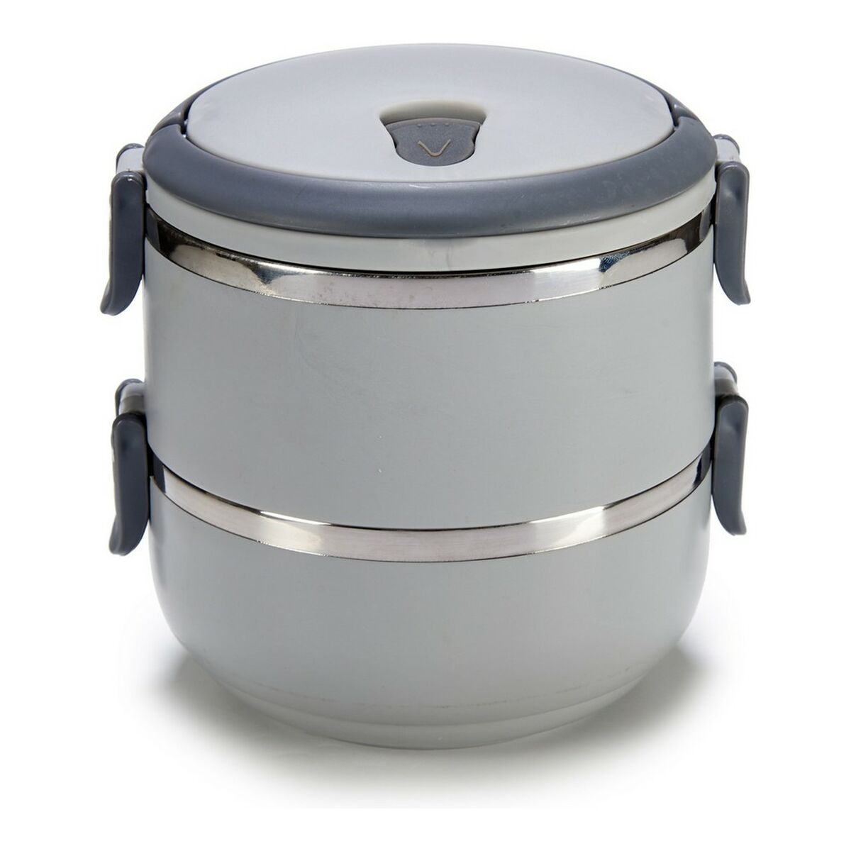 Lunchlåda Vit Grå Antracitgrå 1,5 L - 3