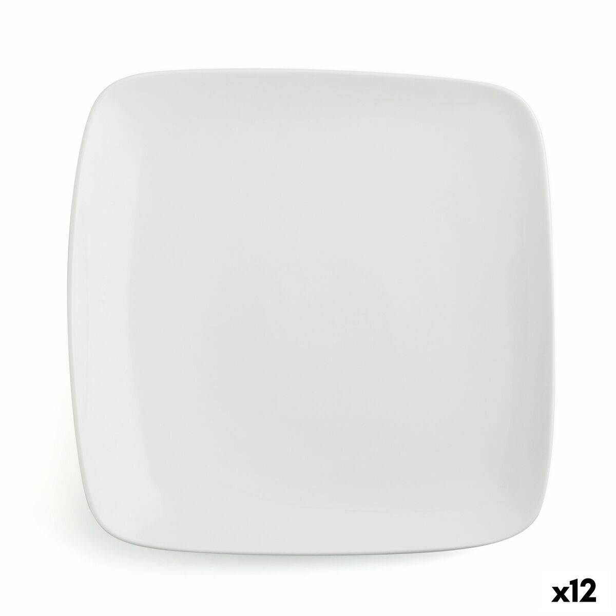 Lapostányér Ariane Vital Fyrkantig Keramik Vit (27 x 21 cm) (12 antal)