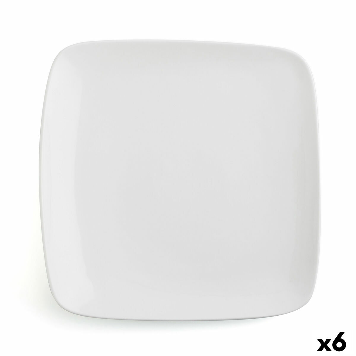 Lapostányér Ariane Vital Fyrkantig Keramik Vit (30 x 22 cm) (6 antal)