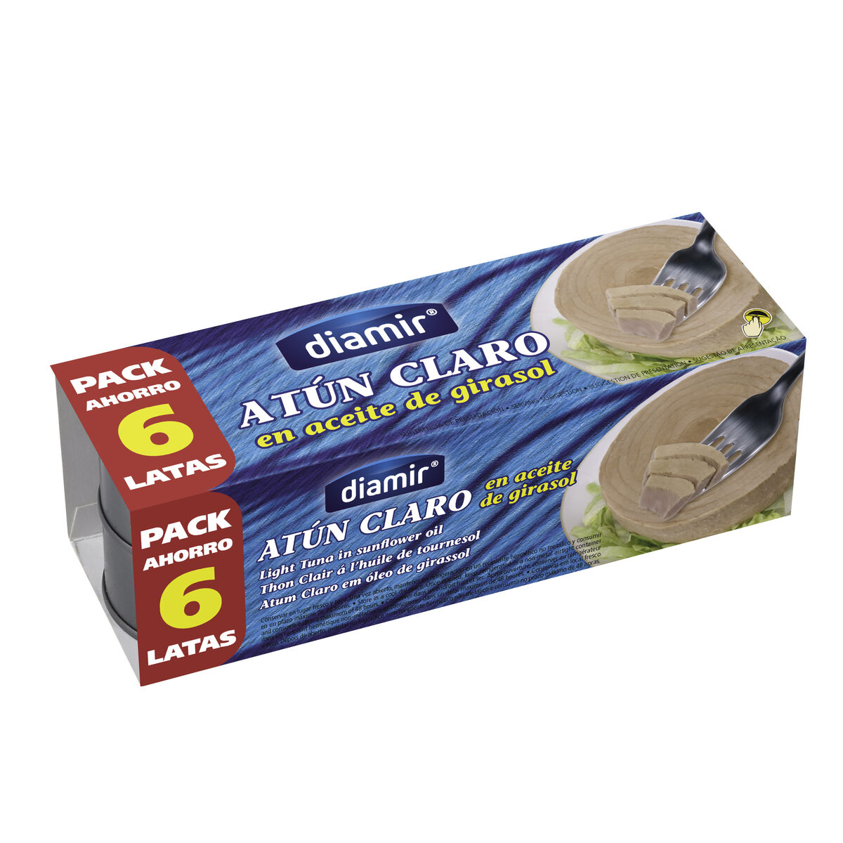 Tonfisk Diamir Solrosolja 6 antal