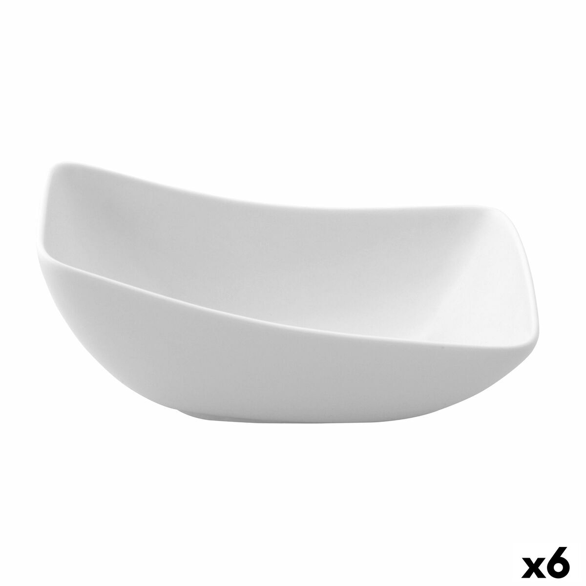 Skål Ariane Vital Fyrkantig Keramik Vit (Ø 14 cm) (6 antal)