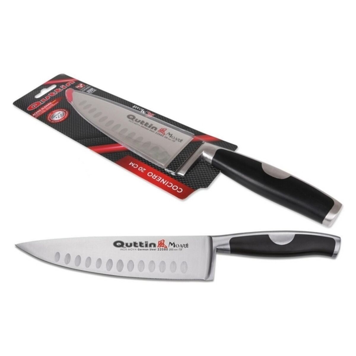 Kökskniv Quttin Moare Rostfritt stål (20 cm) - 3