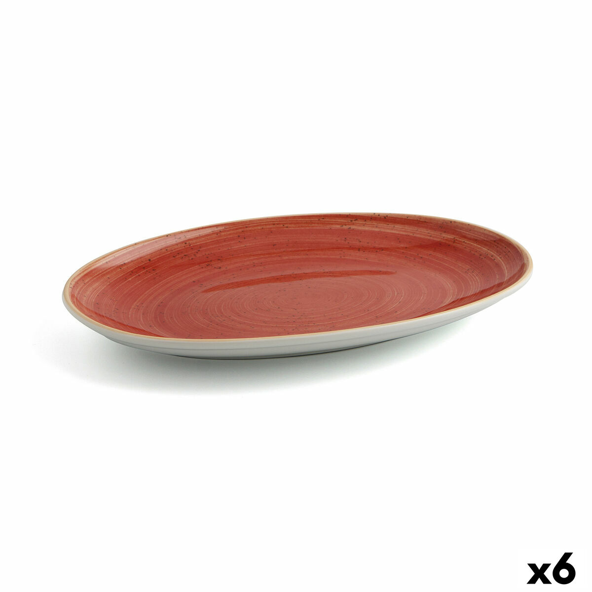 Servingsfat Ariane Terra Avlång Keramik Röd (Ø 32 cm) (6 antal)