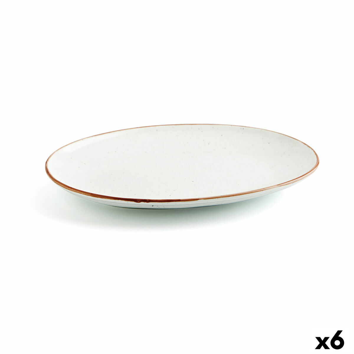 Servingsfat Ariane Terra Avlång Keramik Beige (Ø 32 cm) (6 antal)