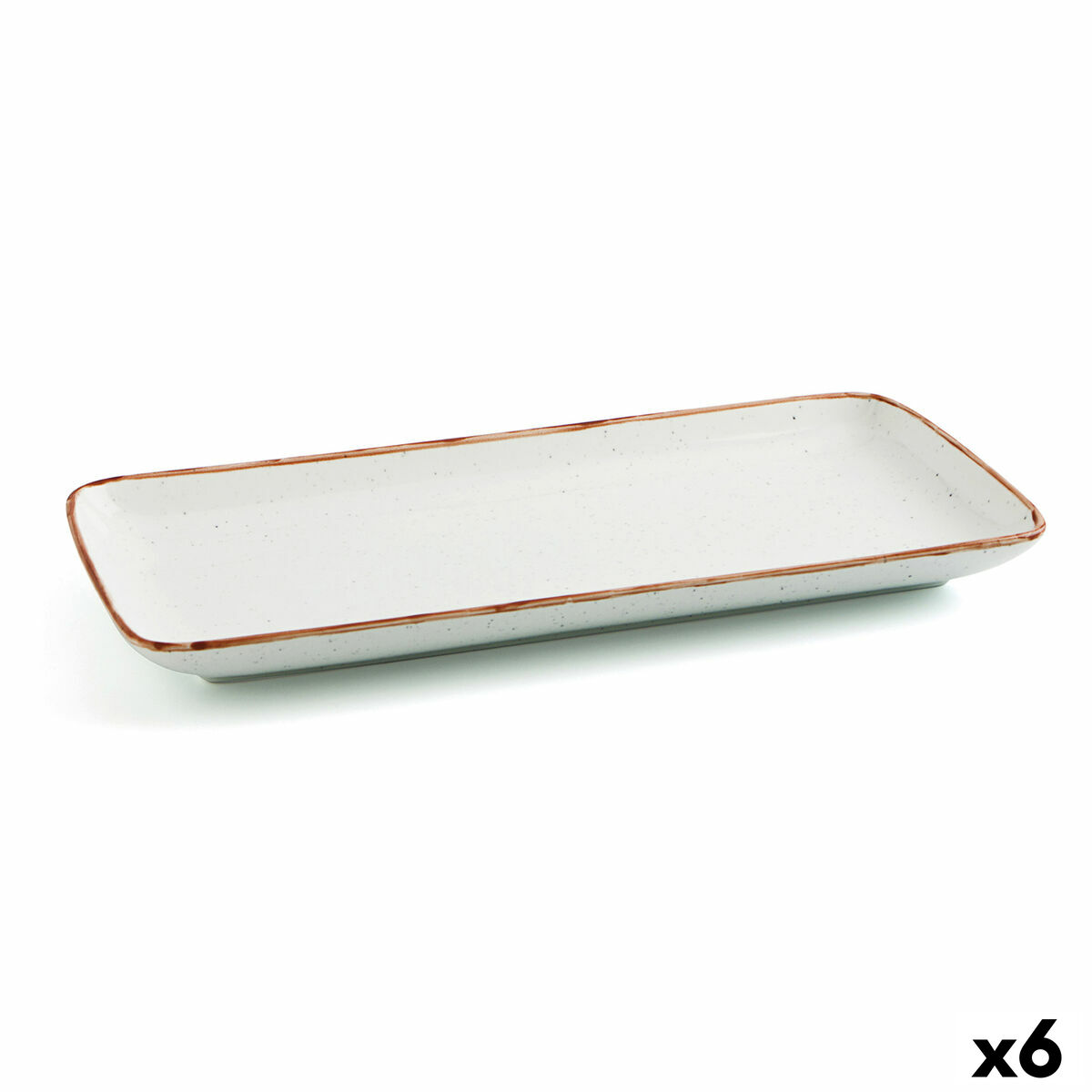 Servingsfat Ariane Terra Rektangulär Keramik Beige (28 x 14 cm) (6 antal)