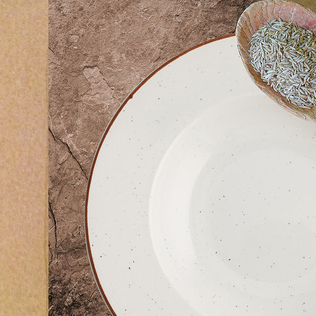 Lapostányér Ariane Terra Keramik Beige (Ø 31 cm) (6 antal) - 4