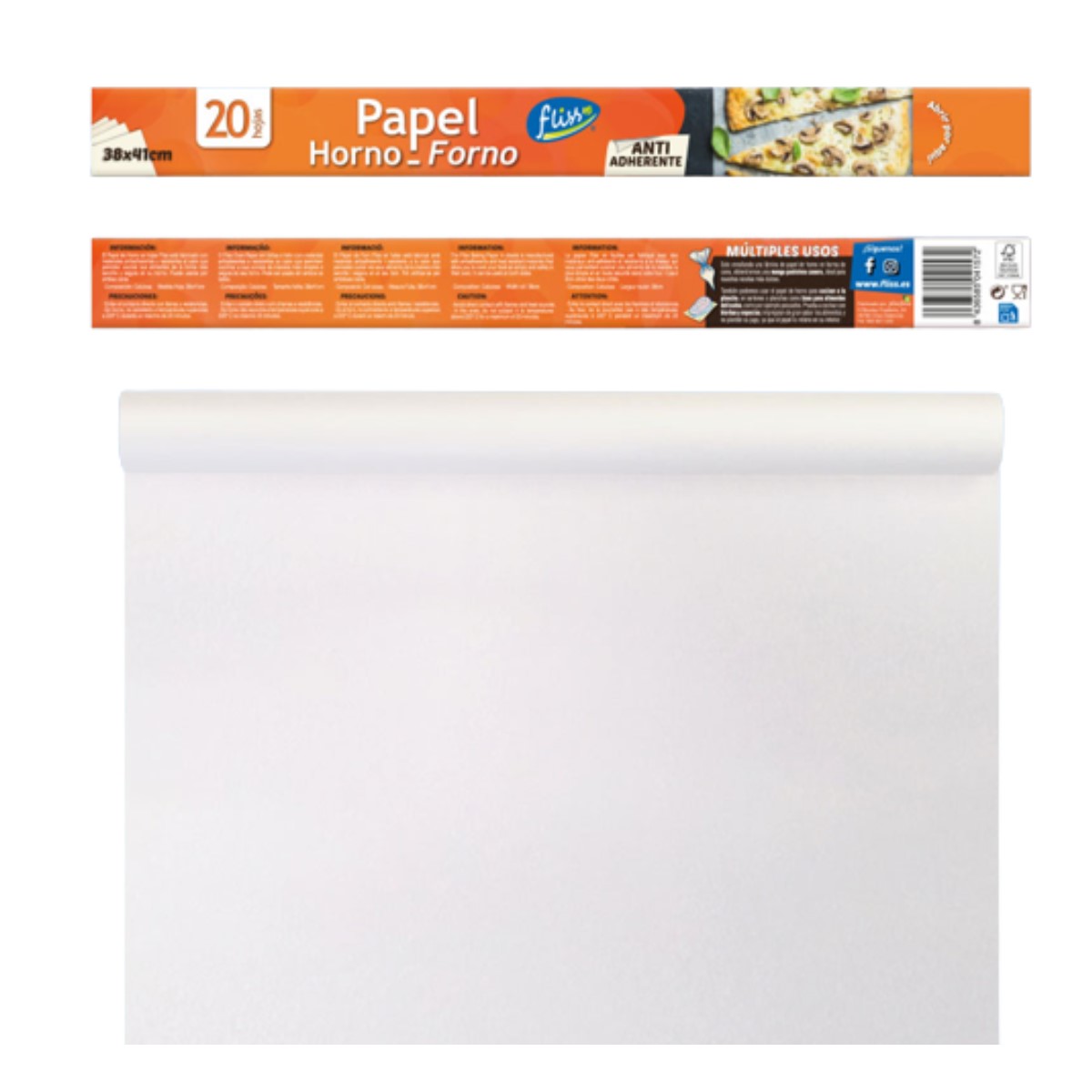Hushållspapper Fliss 38 x 41 cm 20 antal - 2
