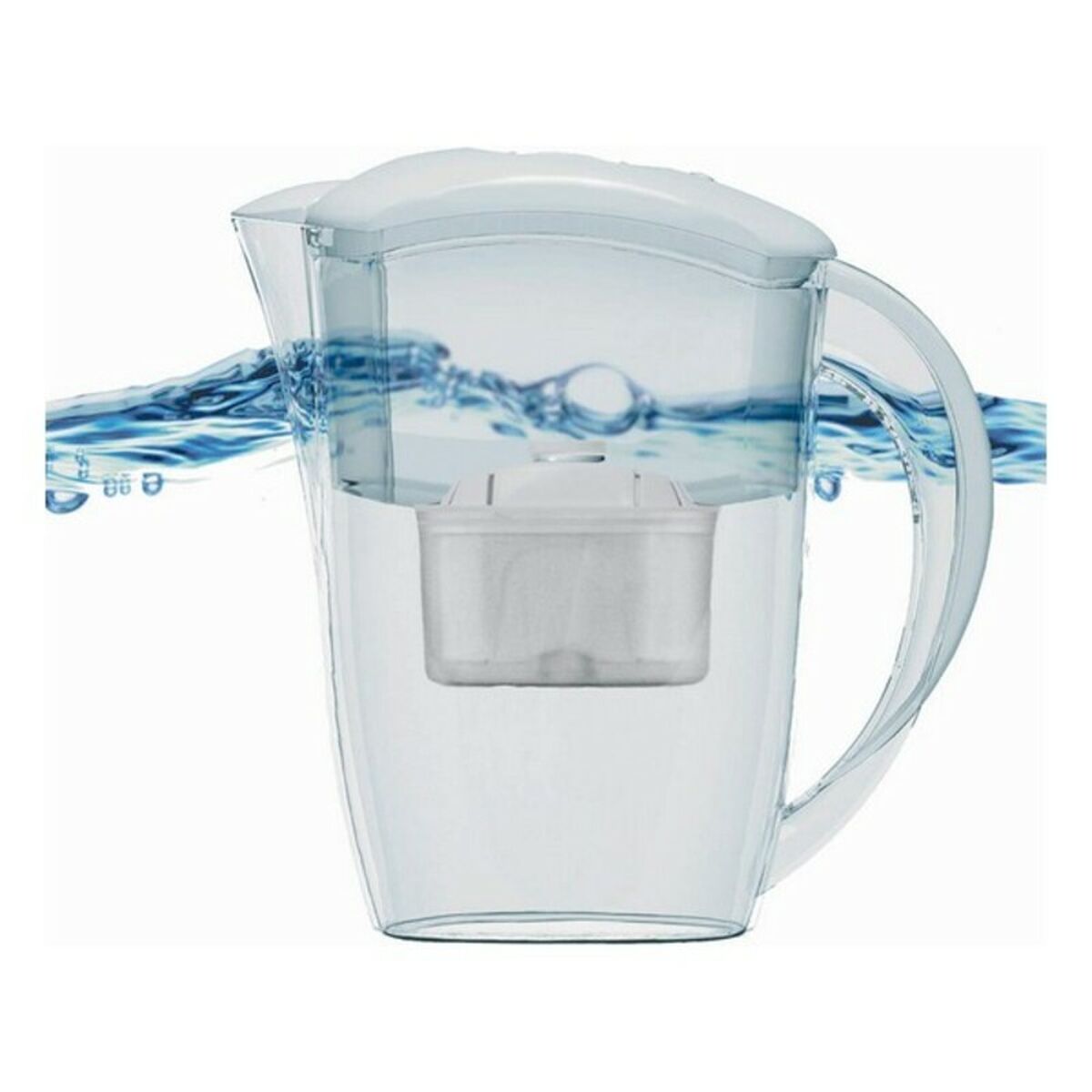 Filtreringskanna Haeger Bright Waters Vit (2,4 L) - 6