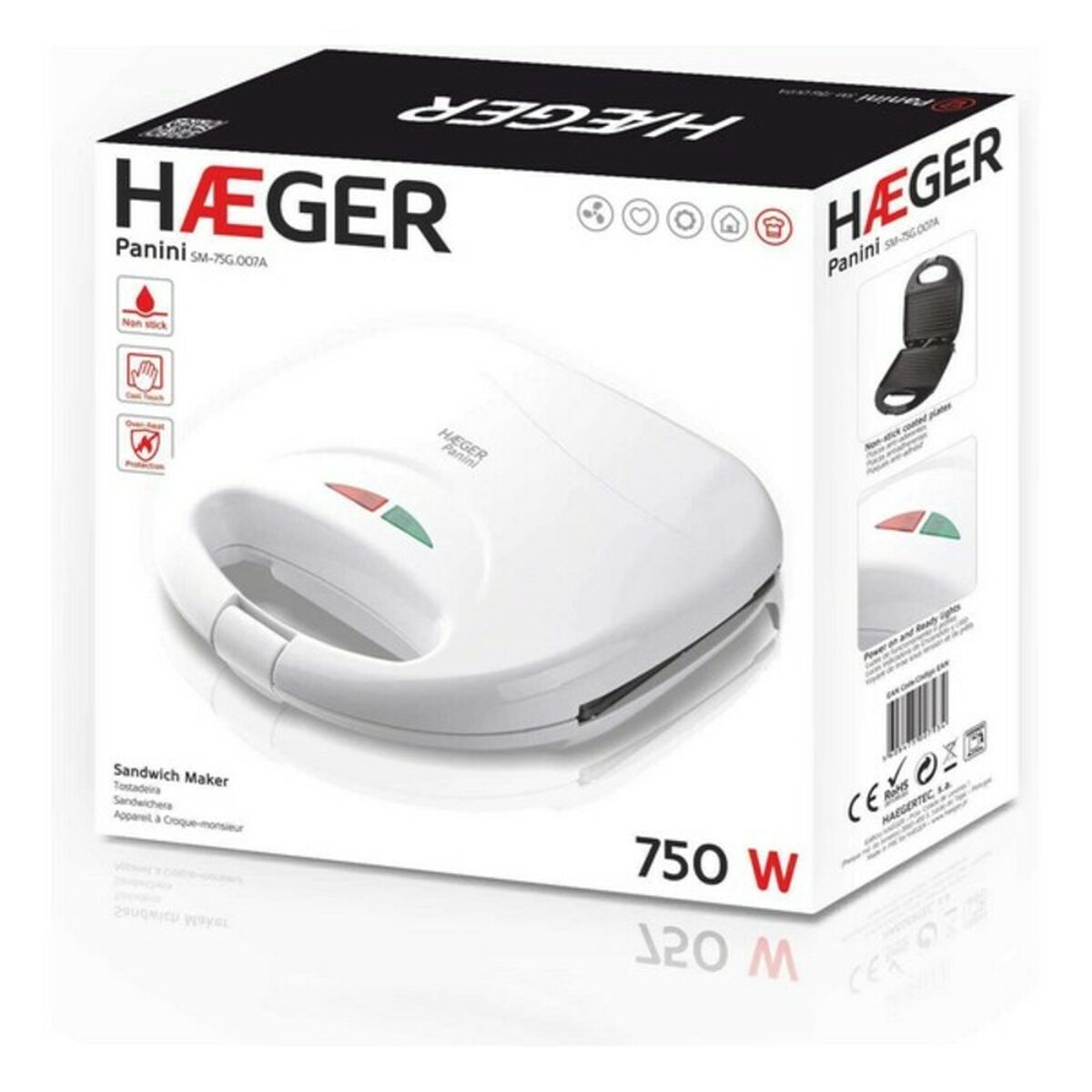 Smörgåsmaskin Haeger Panini 750W - 8