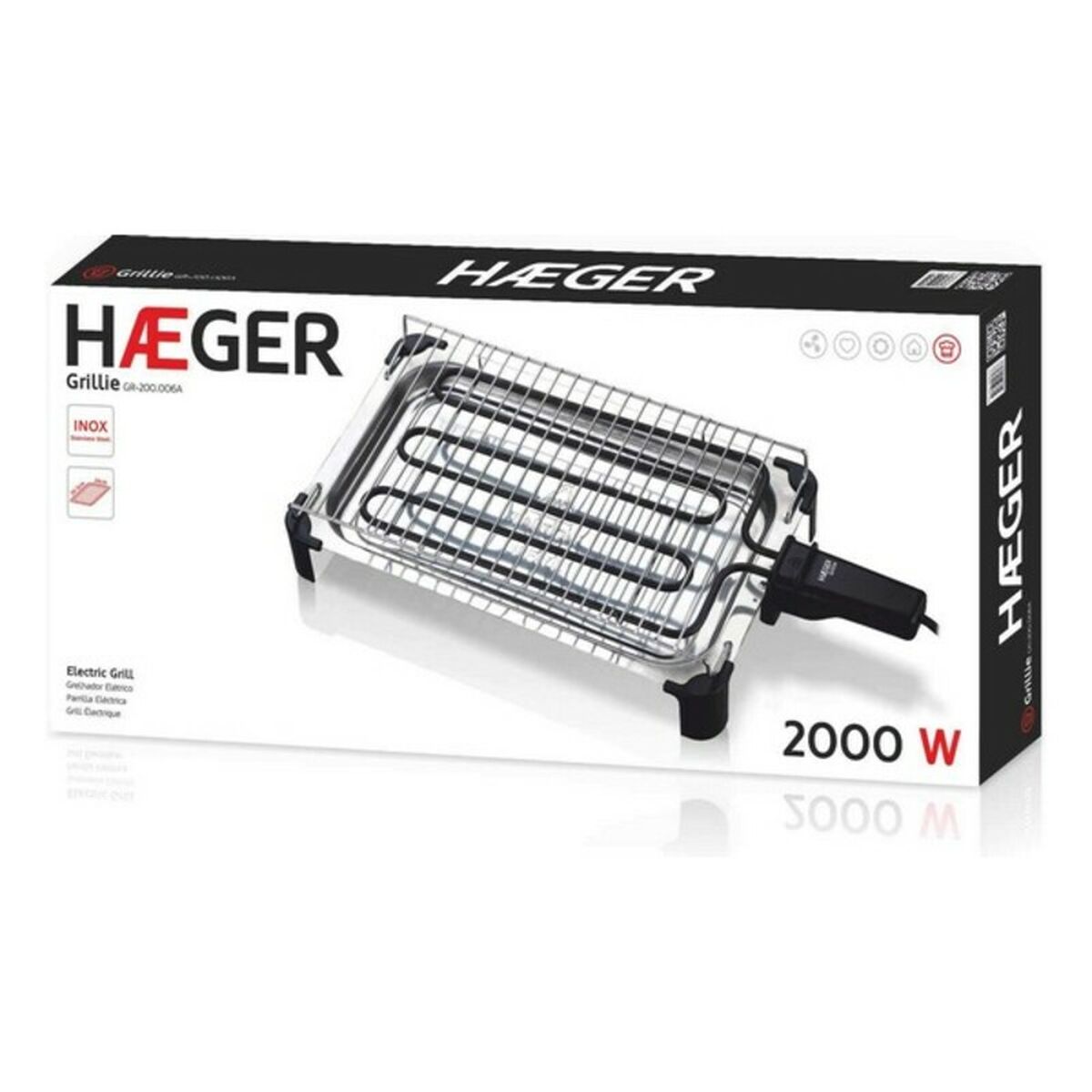 Grillplatta Haeger Grillie 2000W - 11