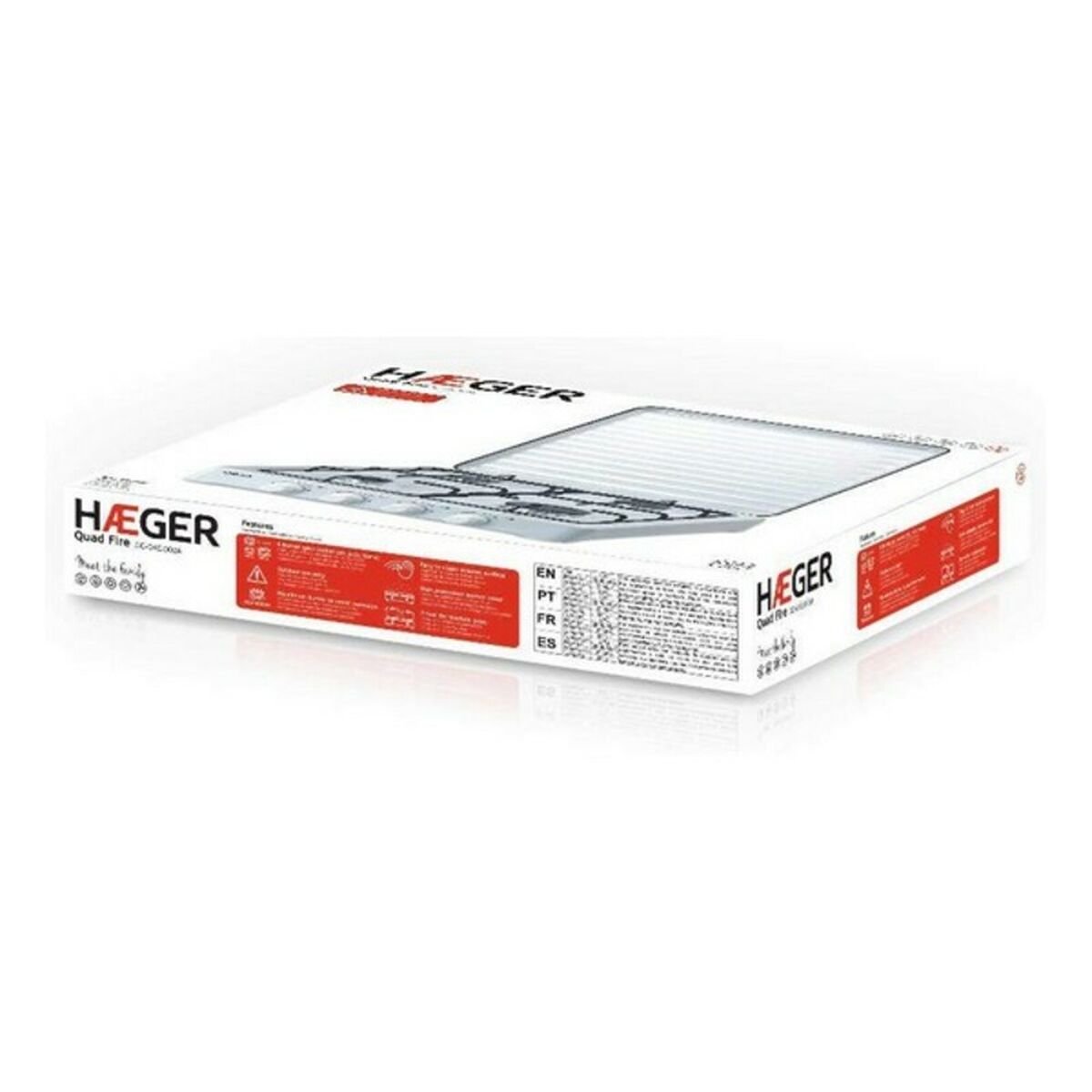 gaskök Haeger GC-04E.002A 50 x 50 x 11,5 cm 4 Brännare - 5