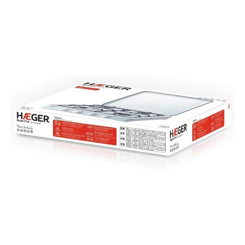 gaskök Haeger GC-04E.002A 50 x 50 x 11,5 cm 4 Brännare - 2