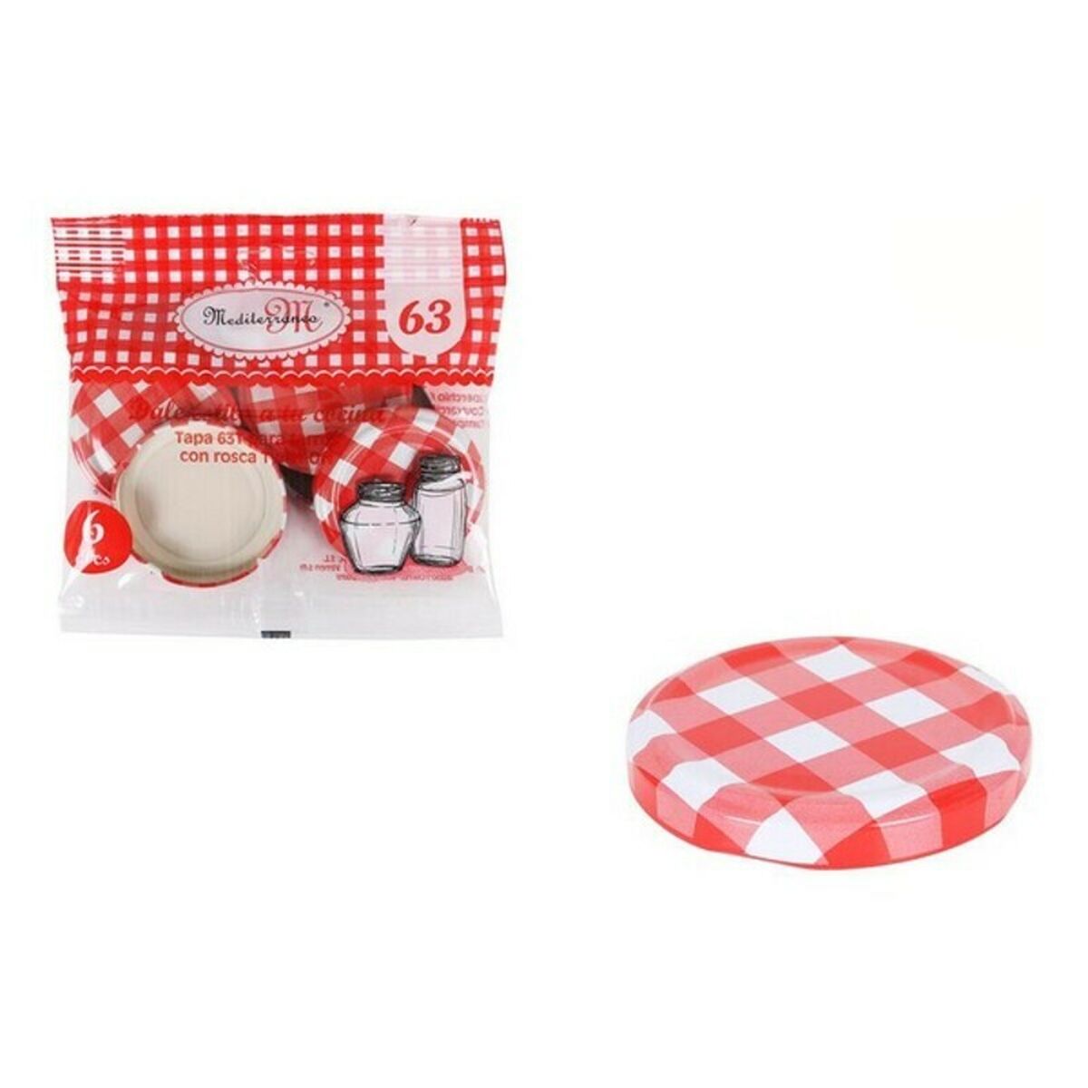 Set Mediterraneo Vichy Omslag Con rosca (6 antal) (6 pcs) - 2
