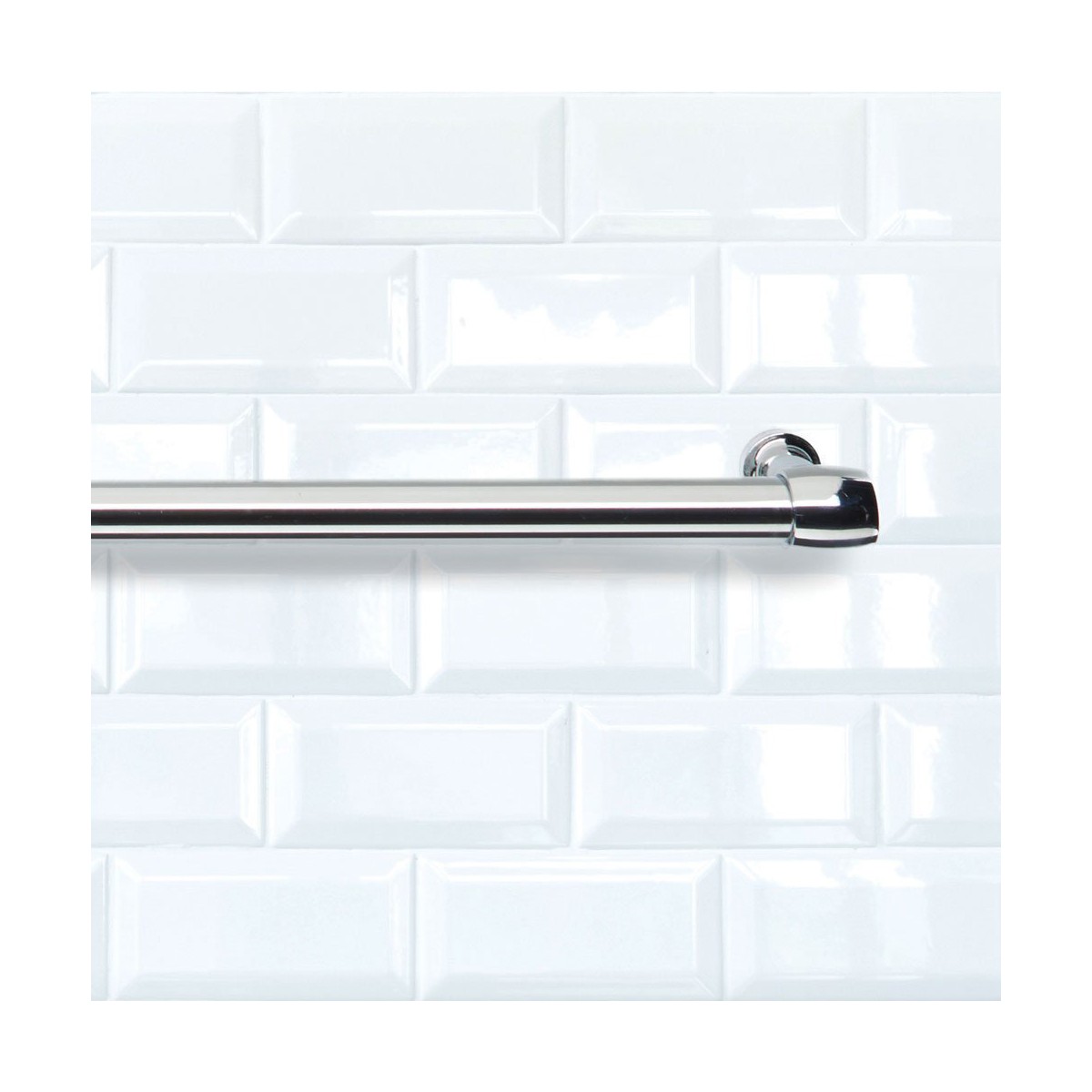 Hushållspappershållare Metaltex Lonardo Rostfri krommetall (78 cm) - 3