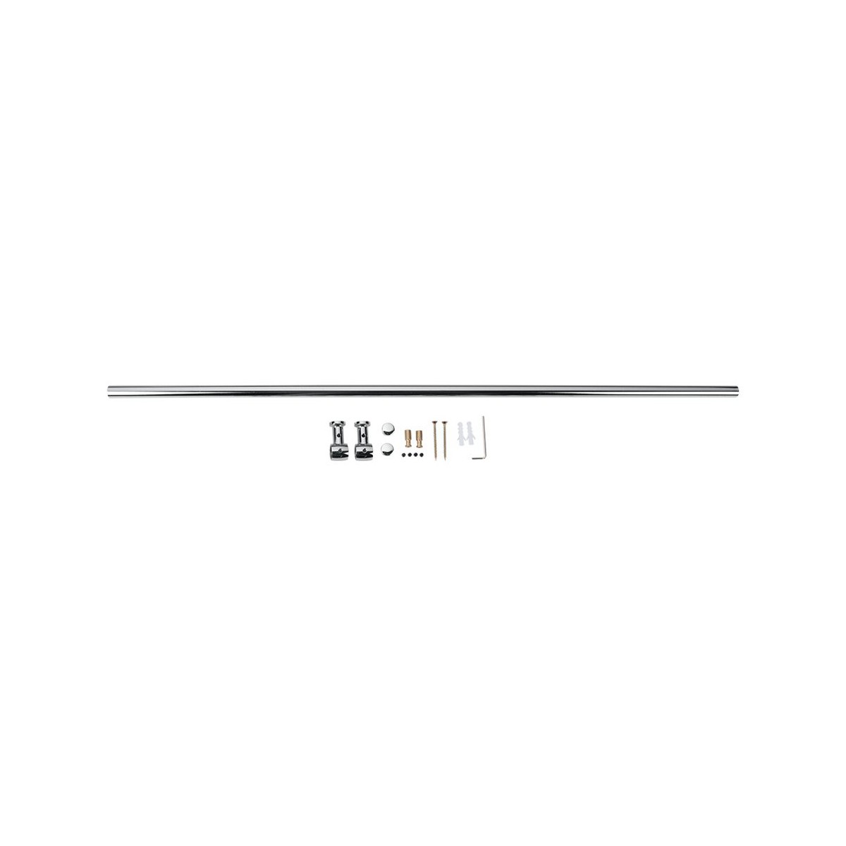 Hushållspappershållare Metaltex Lonardo Rostfri krommetall (78 cm) - 2