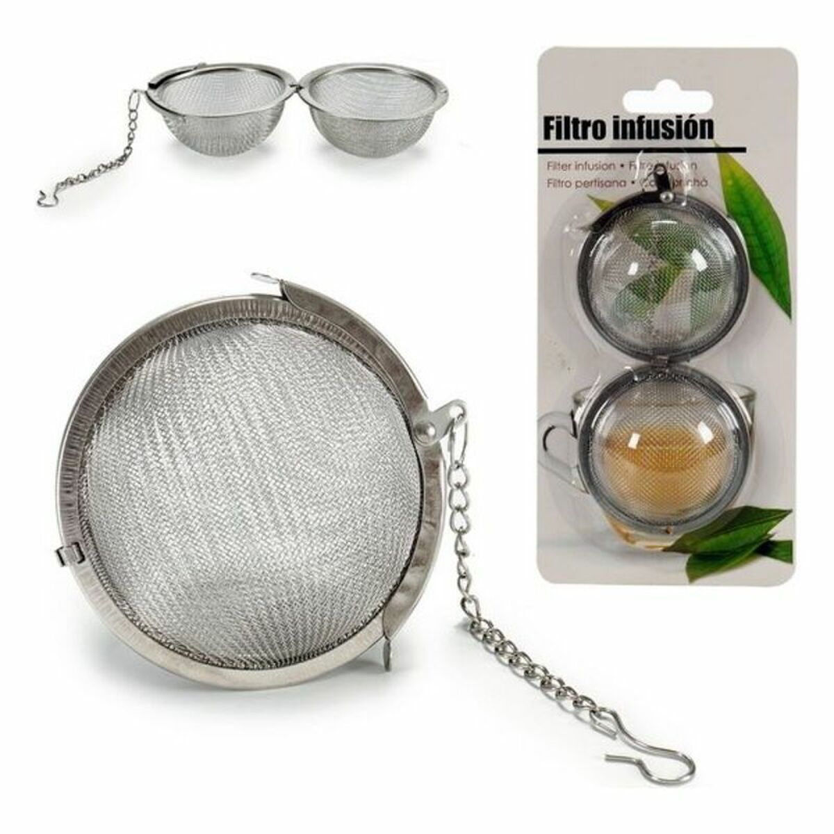 Infusionsfilter 8430852258458 Labda Silvrig Metall - 8