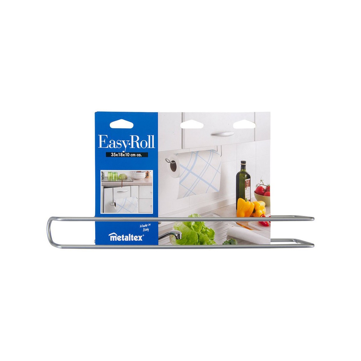 Hushållspappershållare Metaltex Easy-Roll (35 x 18 x 10 cm) - 3