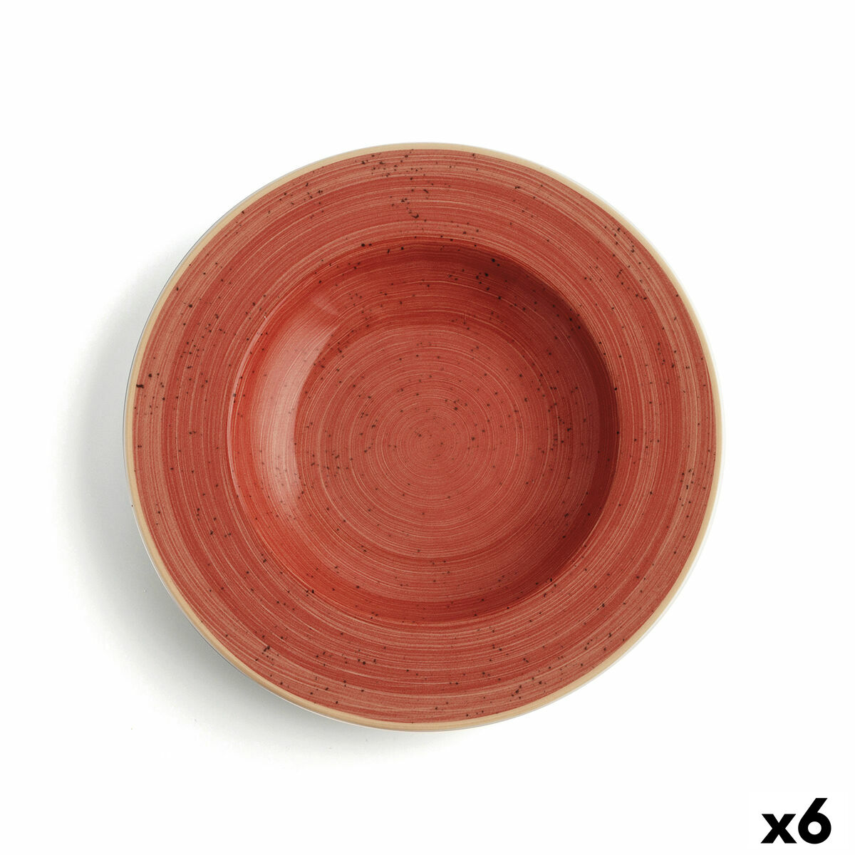 Djup tallrik Ariane Terra Keramik Röd (Ø 26 cm) (6 antal)