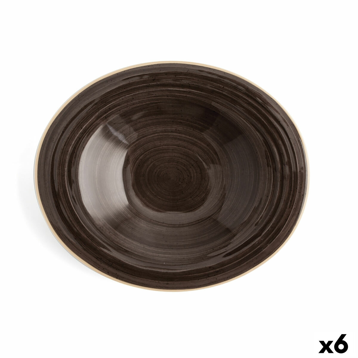 Djup tallrik Ariane Terra Keramik Brun (Ø 29 cm) (6 antal)