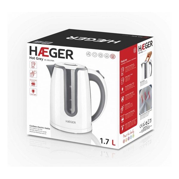 Vattenkokare Haeger Hot 1,7 L 2200W, Färg: Blå - 2