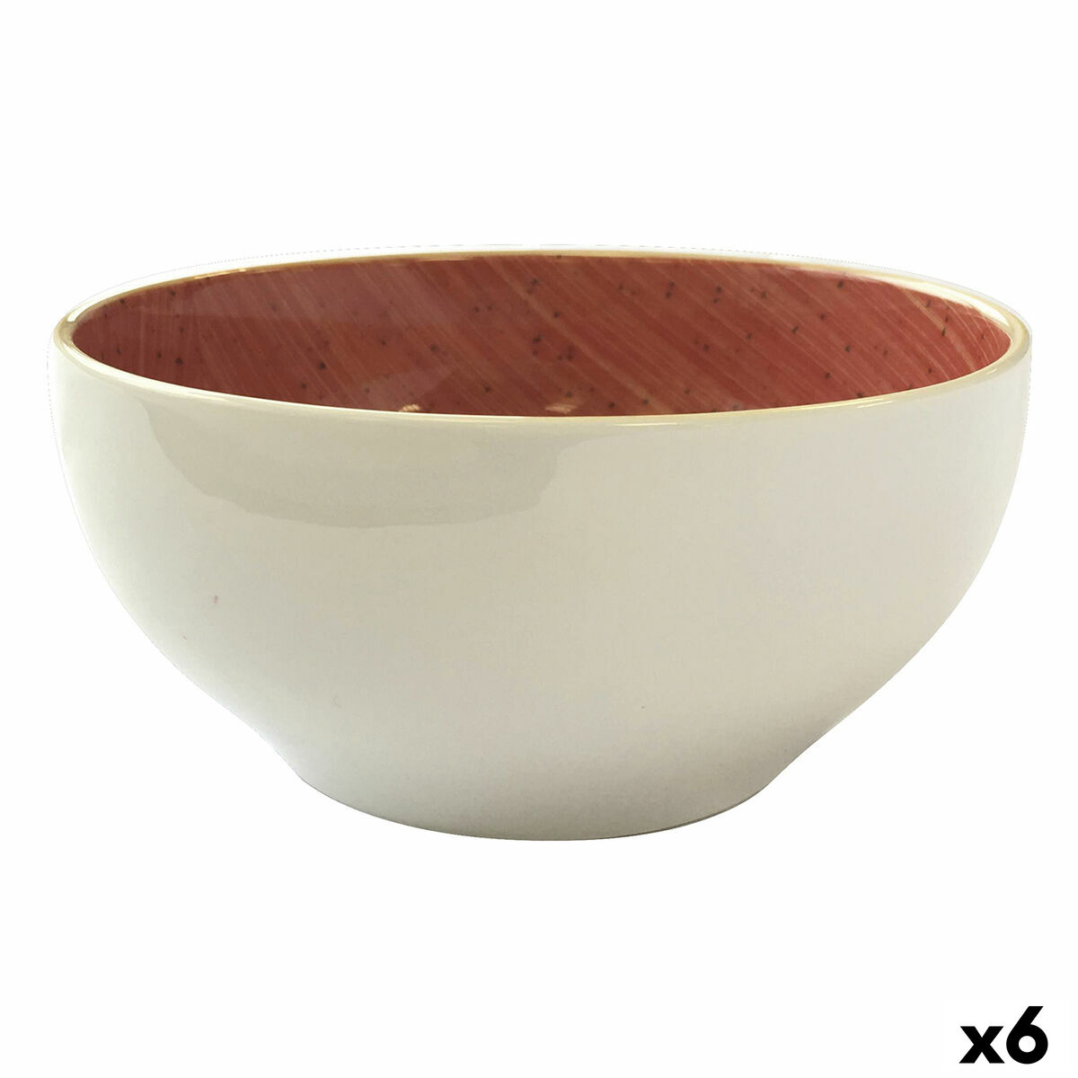 Skål Ariane Terra Keramik Röd (Ø 15 cm) (6 antal)