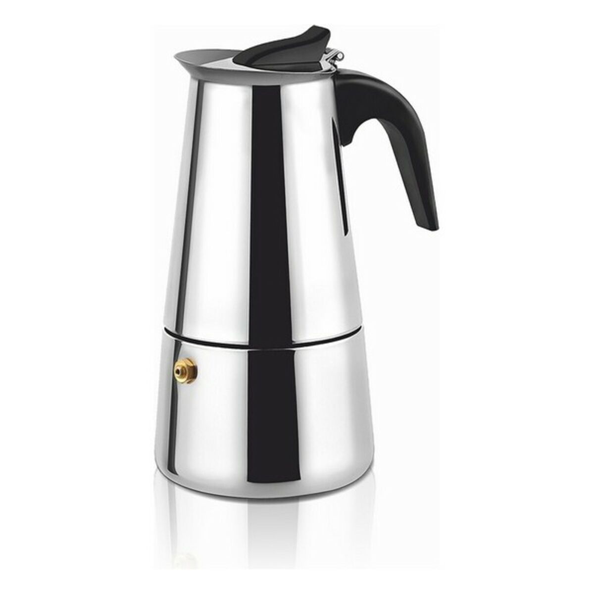Italiensk Kaffepanna Haeger Moka Rostfritt stål 18/10, Kapacitet: 10 koppar - 11
