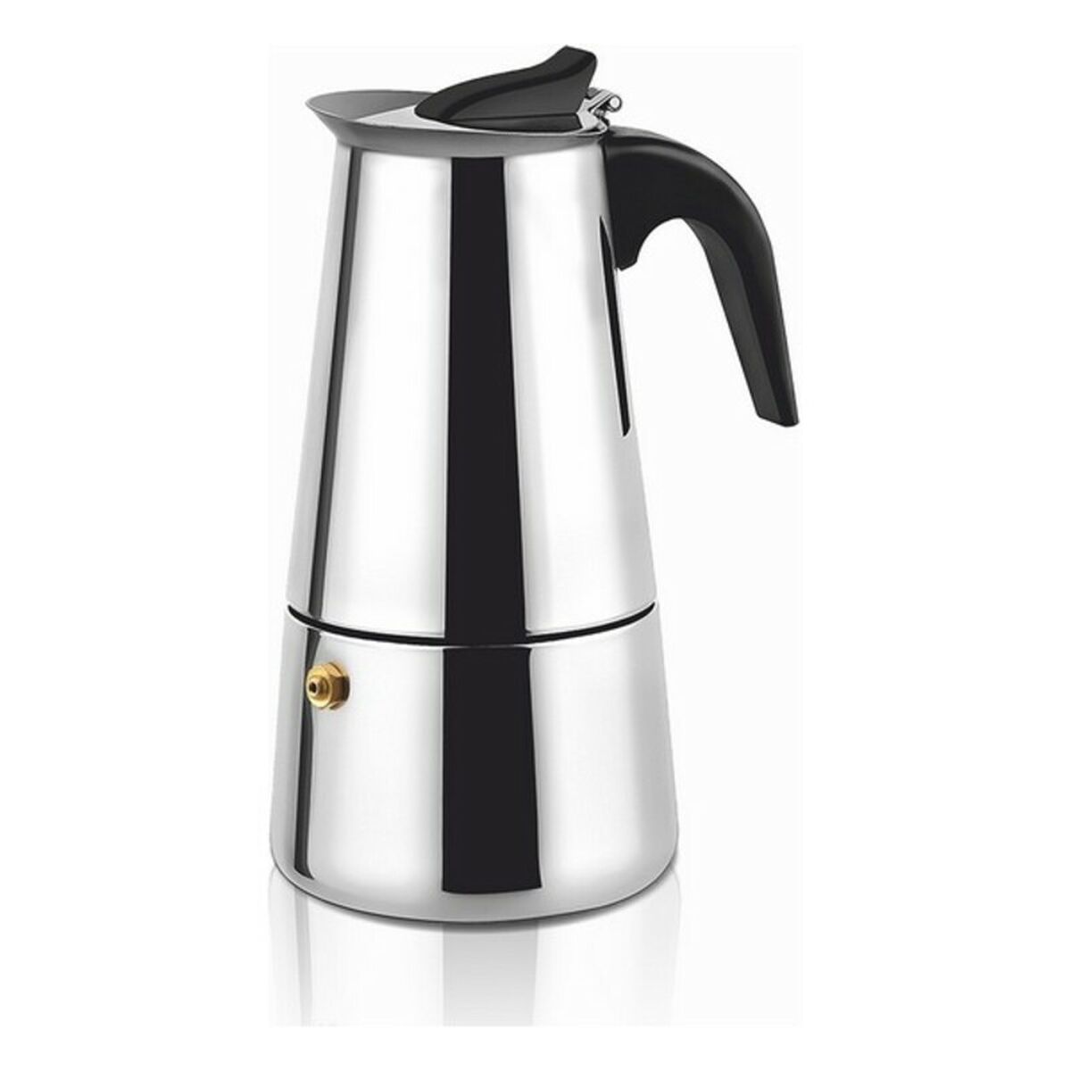 Italiensk Kaffepanna Haeger Moka Rostfritt stål 18/10, Kapacitet: 10 koppar - 14