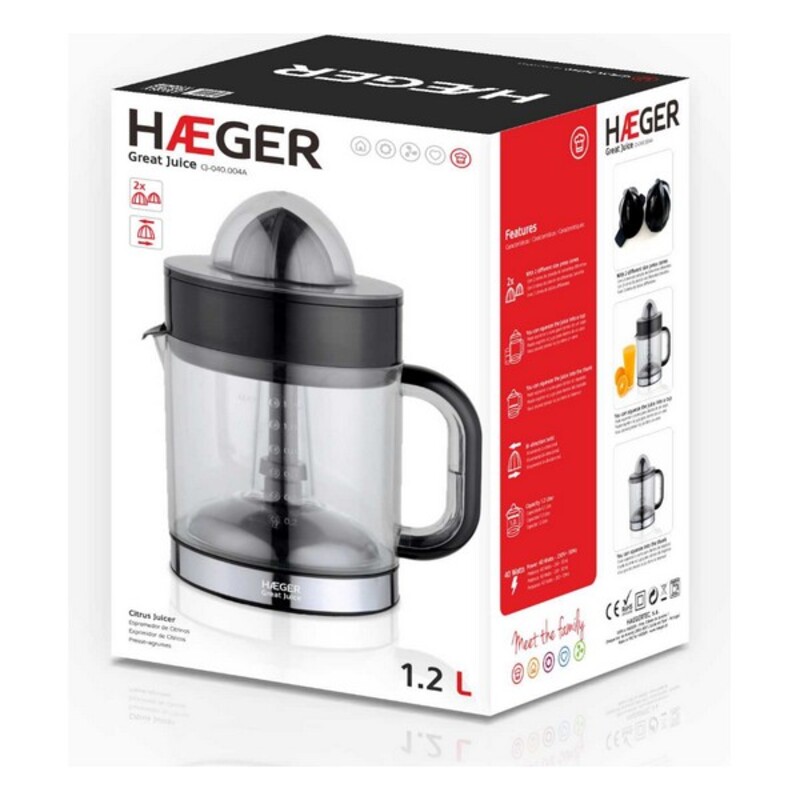 Elektrisk Juicepress Haeger Great Juice 1,2 L 40W 40 W - 2
