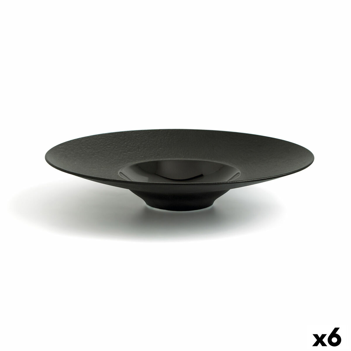 Djup tallrik Ariane Gourmet Keramik Svart (Ø 28 cm) (6 antal)