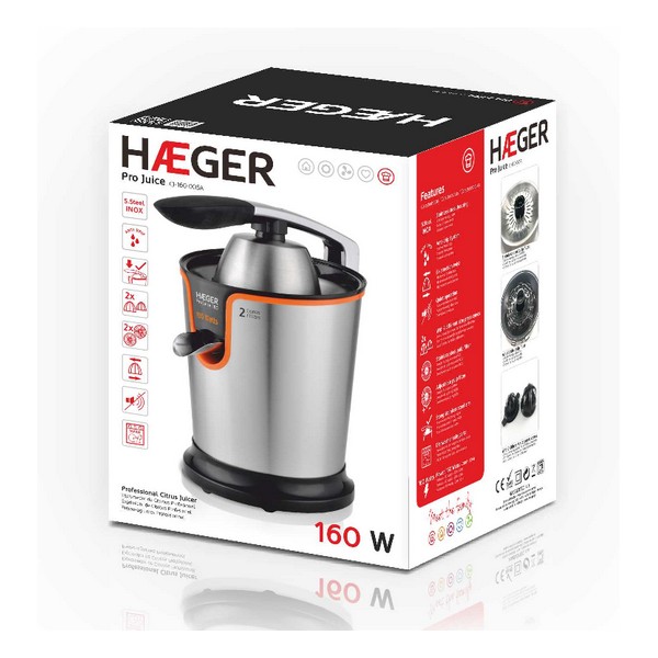 Elektrisk Juicepress Haeger Pro Juice 160 W 160 W - 2