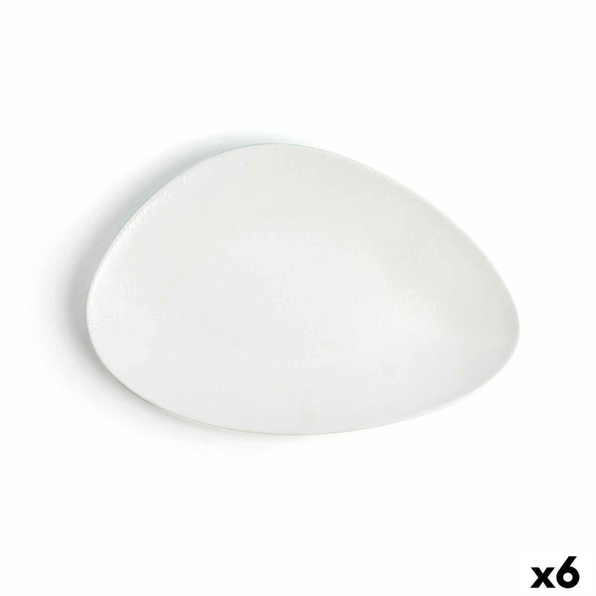 Lapostányér Ariane Antracita Triangulär Keramik Vit (Ø 29 cm) (6 antal)