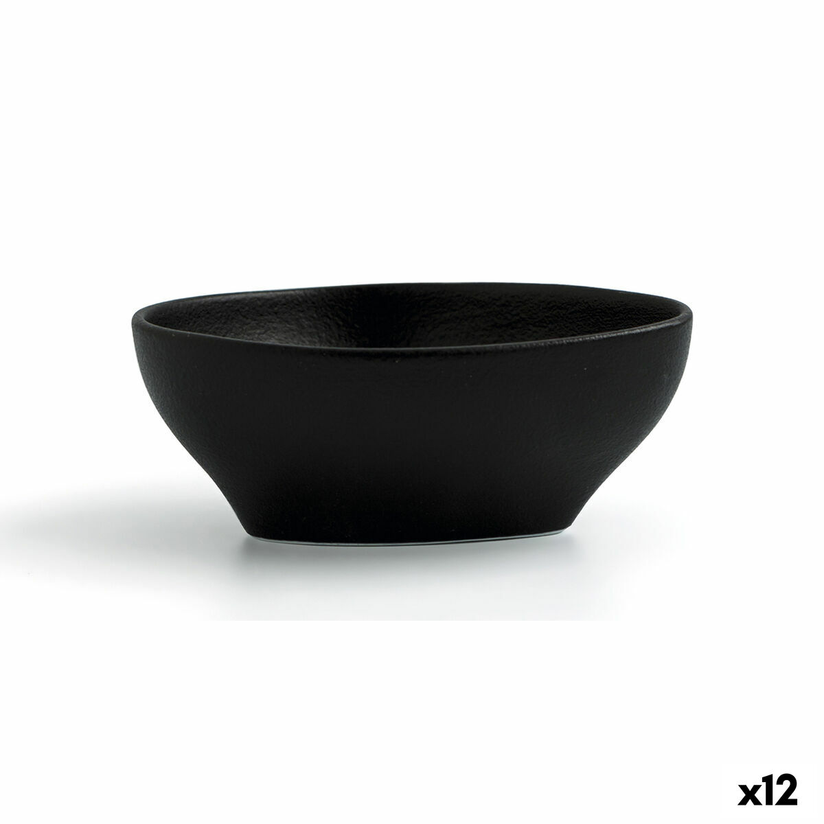 Skål Ariane Antracita Triangulär Keramik Svart (12 cm) (12 antal)