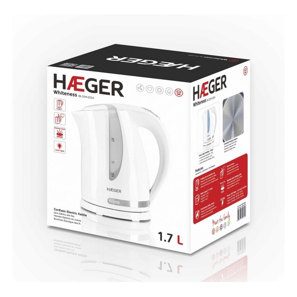 Vattenkokare Haeger Whiteness 2200 W 1,7 L - 2